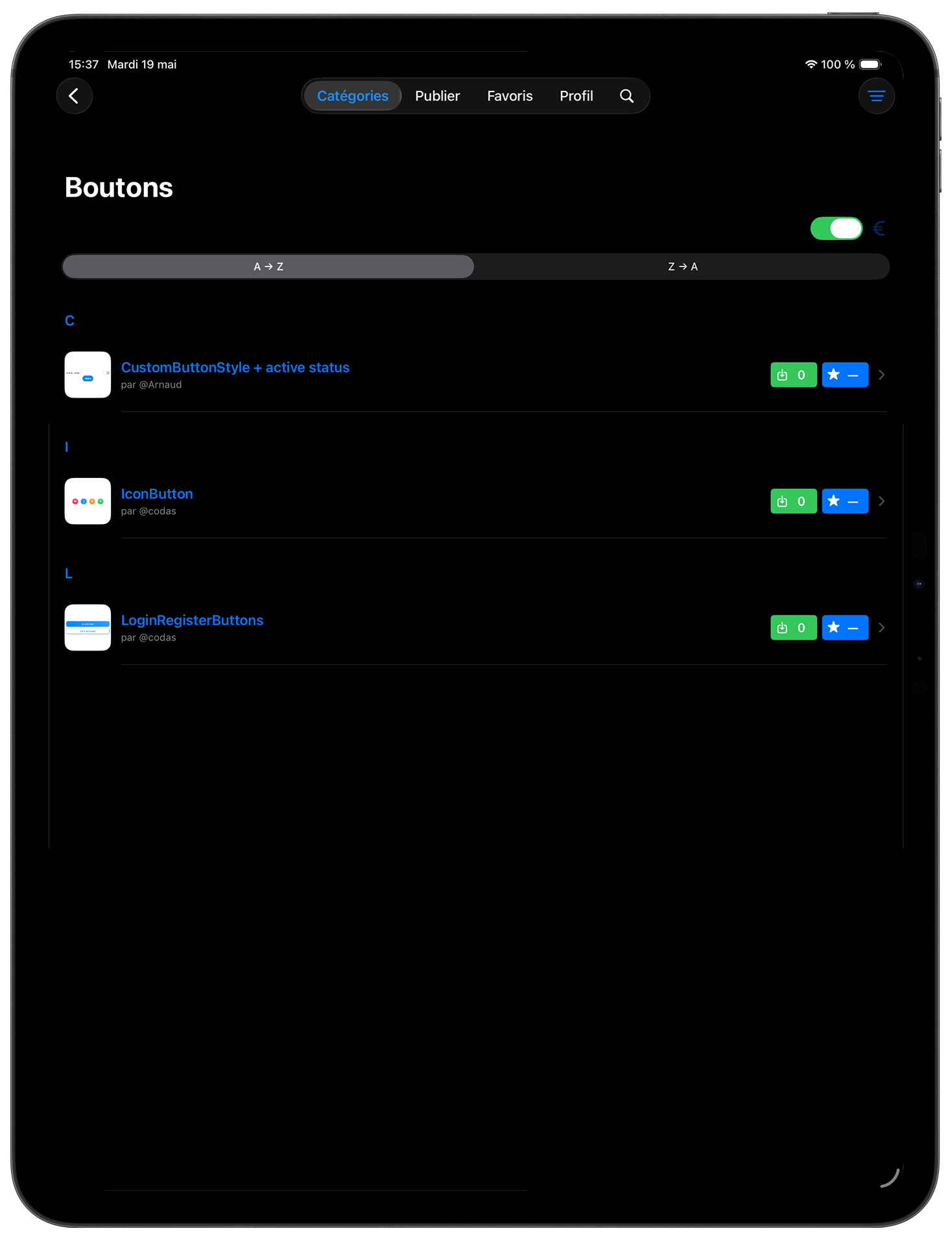 Codas iPadOS 5