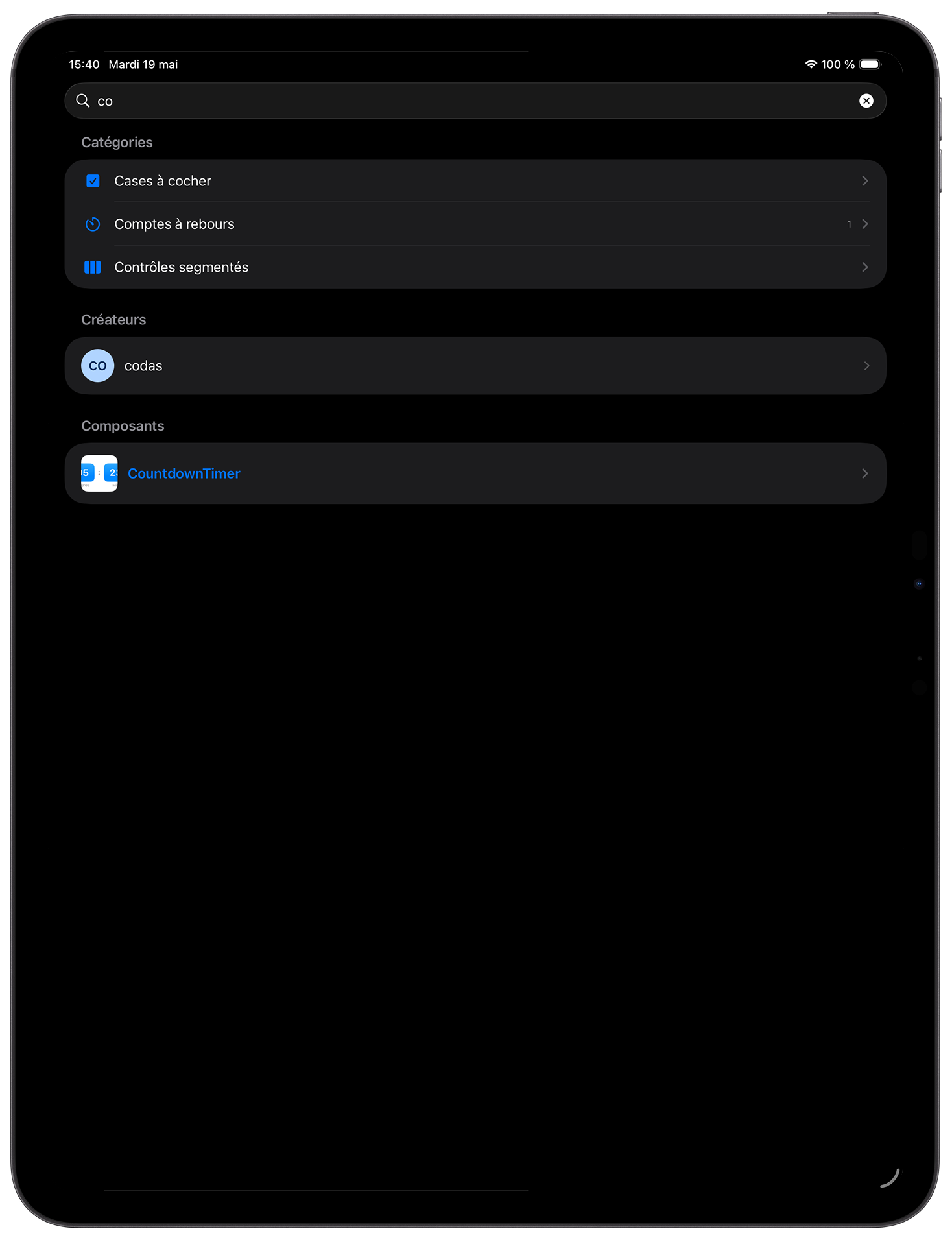 Codas iPadOS 13